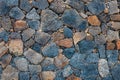 Basalt volcanic rock wall Royalty Free Stock Photo