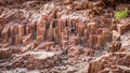 Basalt, volcanic rocks known as the Organ Pipes, Twyfelfontein in Damaraland, Namibia.