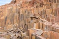 Basalt, volcanic rocks known as the Organ Pipes, Twyfelfontein in Damaraland, Namibia.