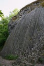 Basalt waterfall by Somoska castle, Slovakia