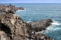 Basaltic columnar joint coast in JungMun