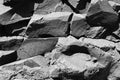 Basaltic igneous rock Royalty Free Stock Photo