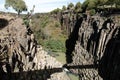 Basaltic prisms in Huasca de Ocampo Royalty Free Stock Photo