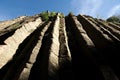 Basaltic prisms in Huasca de Ocampo Royalty Free Stock Photo