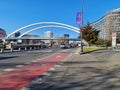 Basarab Overpass in Bucharest, Romania,Grozavesti Royalty Free Stock Photo