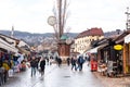 Bascarsija is Sarajevo\'s old bazaar and the historical center of the city, Bosnia and Herzegovina Royalty Free Stock Photo