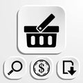 Bascet icon stock vector illustration flat design