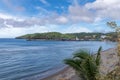 Basco port and beach in Batanes Royalty Free Stock Photo