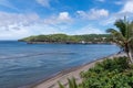 Basco port and beach in Batanes Royalty Free Stock Photo