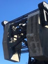 Counterweights on the 3rd Street Bascule bridge, named for famed San Francisco baseball player and restauranteur, Lefty O`Doul. Royalty Free Stock Photo