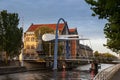 Bascule bridge Leeuwarden Netherlands Royalty Free Stock Photo