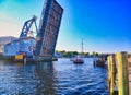 Bascule Bridge Mystic River Connecticut Royalty Free Stock Photo