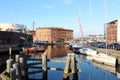 Quer Canal and bascule bridge, Stralsund, Germany Royalty Free Stock Photo