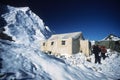 Base Camp of Khan Tengri - Tien Shan Royalty Free Stock Photo