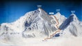 Base camp and path to climb to the top of Mount Everest, relief height, mountains. Lhotse, Nuptse. Himalaya map