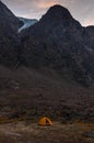 Base camping in Auyuittuq National Park scenery, Nunavut, Canada Royalty Free Stock Photo