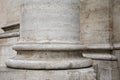 Base of column in Rome Royalty Free Stock Photo