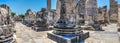 A base of a column of the Temple of Apollo at Didyma, Turkey Royalty Free Stock Photo