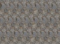 Base folded hexagonal stones tiles wall fragment square symmetrical texture