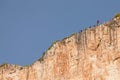 Base jump in shipwreck beach of Zakynthos island