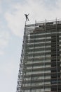 Base jump from a skyscraper