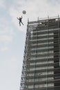 Base jump from a skyscraper