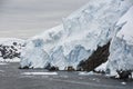 Glacier`s Edge on a Cloudy Day