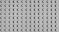 Base plate of Lego constructor, grey closeup texture