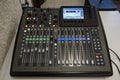 Base professional audio mixing console. Sound mixing board Royalty Free Stock Photo