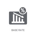 Base rate icon. Trendy Base rate logo concept on white background from business collection