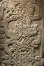 Base relief of Mayan stone carving, Maya civilization art.