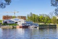 The base of river police. Saint-Petersburg, Russia