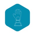 Baseball award icon, outline style