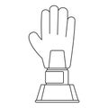 Baseball award icon, outline style