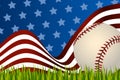 Baseball background ball Royalty Free Stock Photo