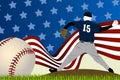 Baseball background ball Royalty Free Stock Photo