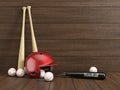 Baseball background with copy space Royalty Free Stock Photo