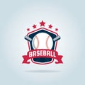 Baseball badge sport logo