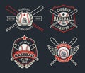 Baseball Badges and Labels, Sport Logo Design