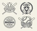 Baseball Badges and Labels, Sport Logo Design