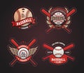 Baseball Badges and Labels, Sport Logo Design