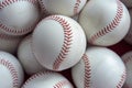 Baseball ball background. Generate Ai Royalty Free Stock Photo