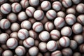 Baseball ball background. Generate Ai Royalty Free Stock Photo