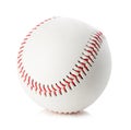 Baseball ball close-up on a white background Royalty Free Stock Photo