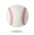 Baseball ball close-up on a white background Royalty Free Stock Photo