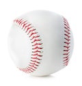 Baseball ball close-up on a white background Royalty Free Stock Photo