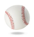 Baseball ball close-up on a white background Royalty Free Stock Photo