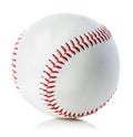 Baseball ball close-up on a white background Royalty Free Stock Photo