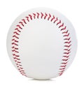 Baseball ball close-up on a white background. Royalty Free Stock Photo