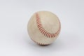 Baseball ball close up on white background. Sport equipment Royalty Free Stock Photo